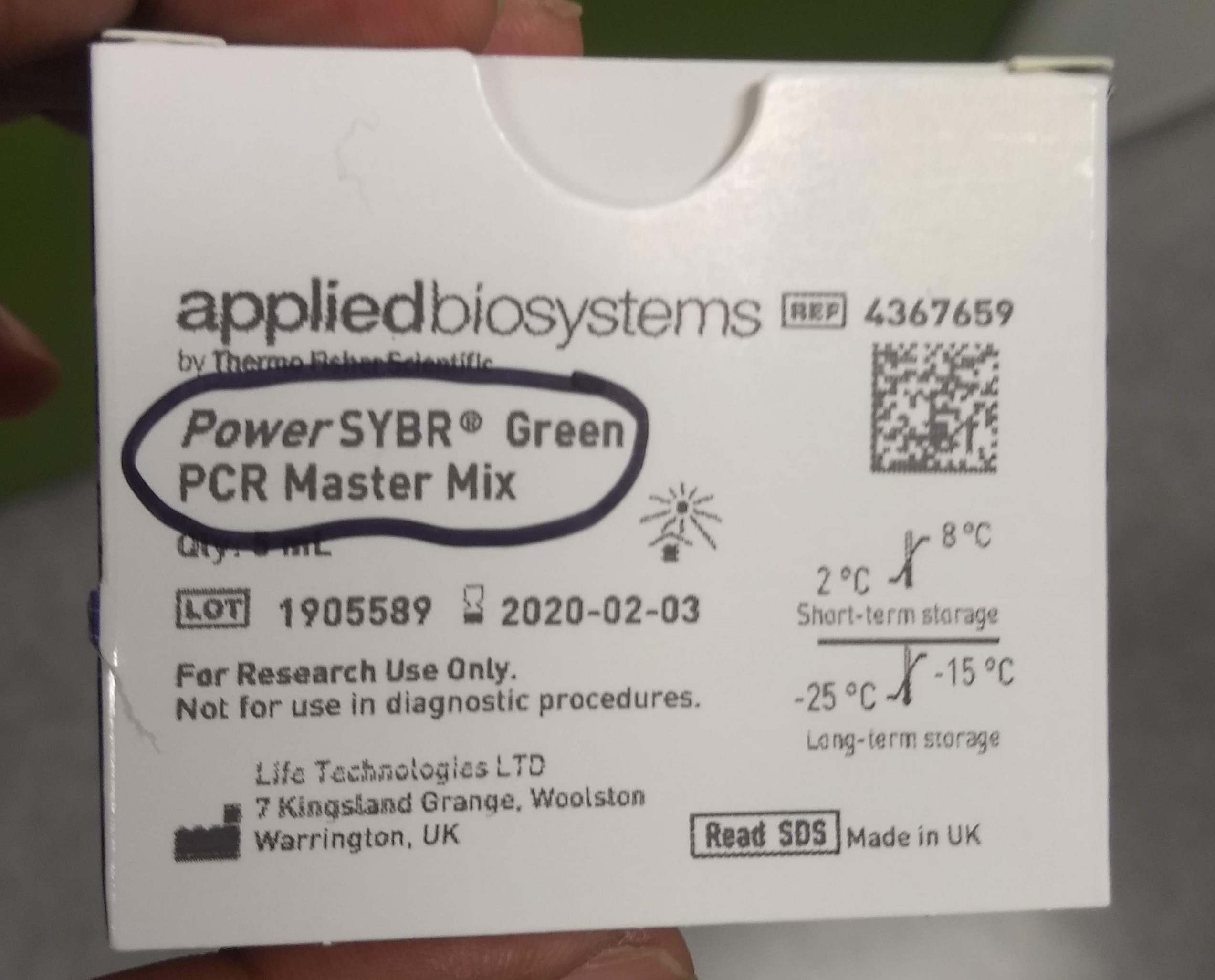 SYBR Green for Quantitative RealTime PCR Kit/Reagent